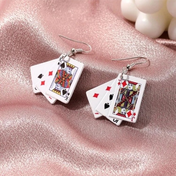 ✨NEW Playing Deck of Card Earrings - Picture 2 of 4